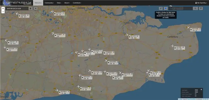 Luz de pista Raspberry PI de alerta temprana utilizando datos de mapeo de vuelo