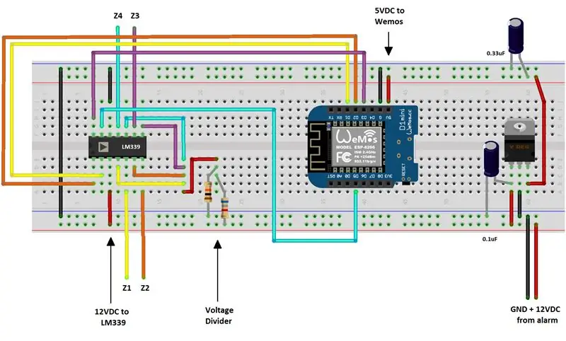 Καλωδίωση του Wemos D1 Mini