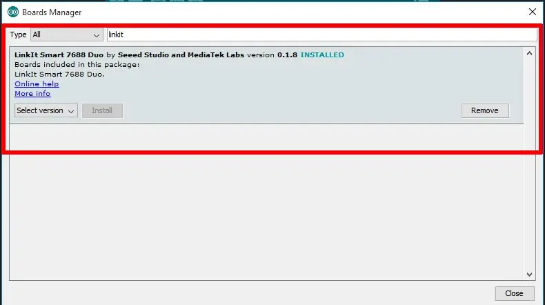 Cargar el código fuente de Arduino en Linkit Smart Dou