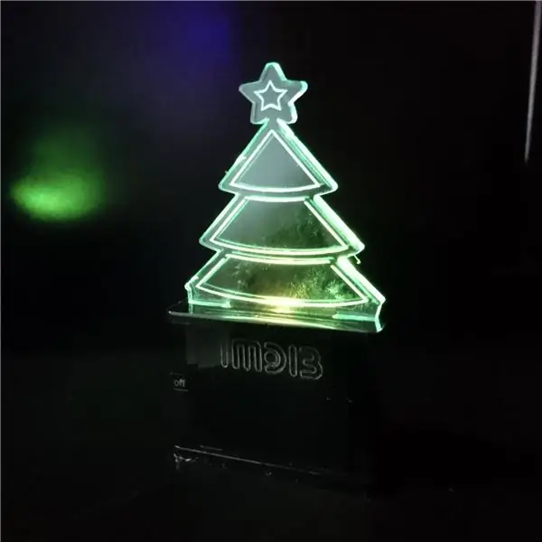 Akril LED kijelző Lasercut kapcsolóval