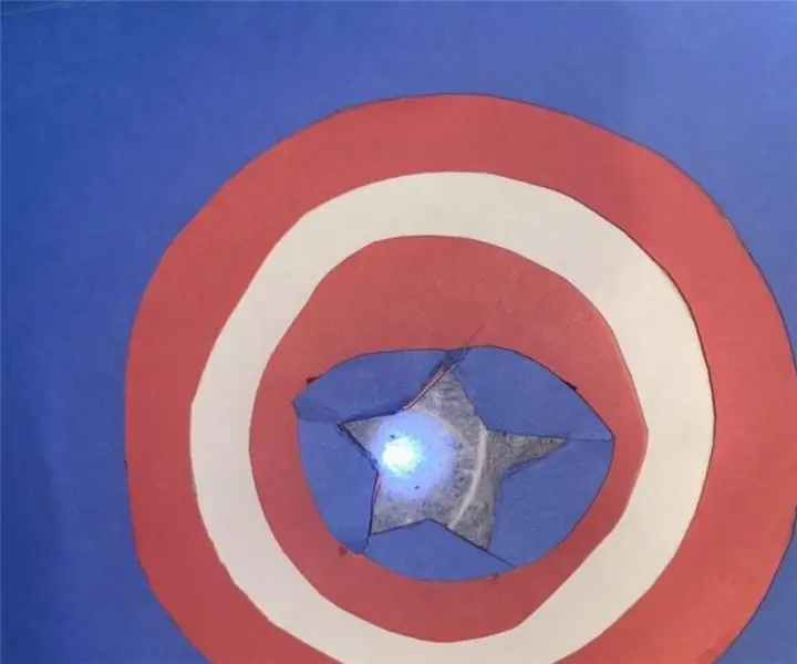 Interruttore creativo LED per tagliere scudo Captain America: 5 passaggi