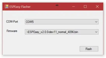 Flash firmver EspEasy