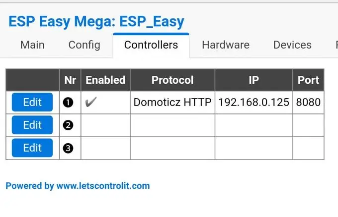 „Flash“programinė įranga „EspEasy“