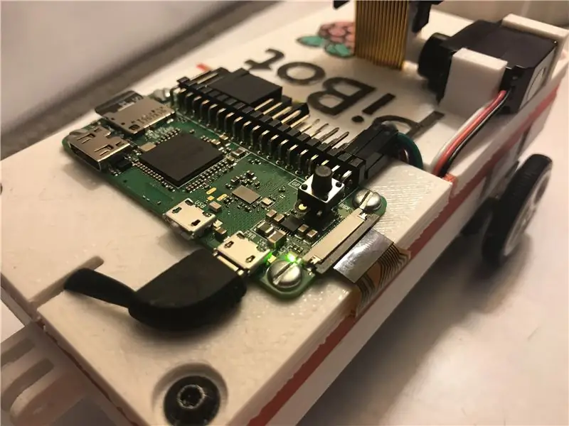 3D Robot iliyochapishwa ya Raspberry Pi Zero