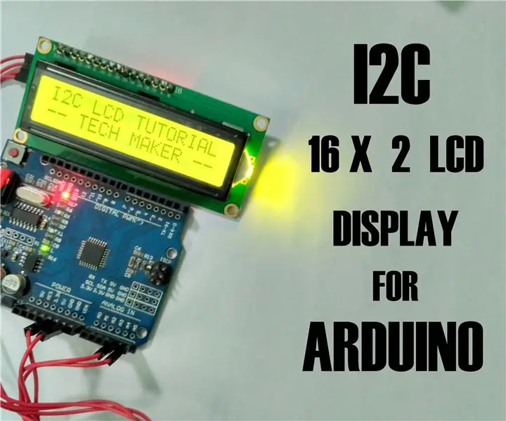 I2C Lcd displeyini Arduino Uno -ga qanday ulash mumkin: 5 qadam (rasmlar bilan)