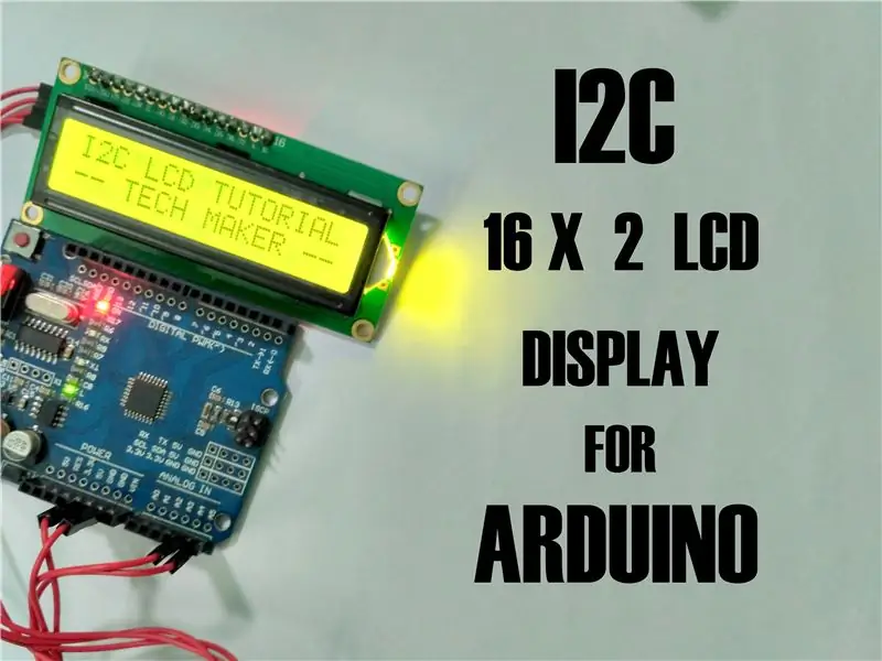 Yuav Ua Li Cas Txuas I2C Lcd Zaub rau Arduino Uno