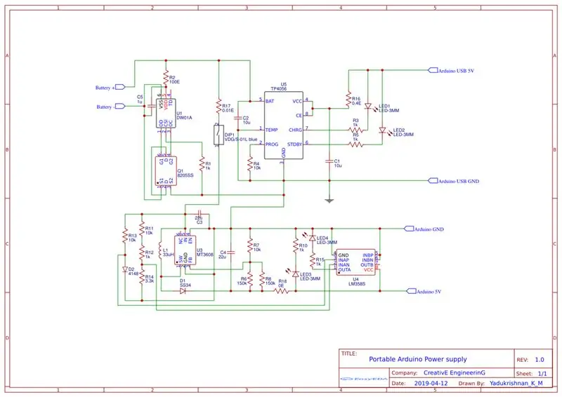 Grandinės schema ir PCB dizainas