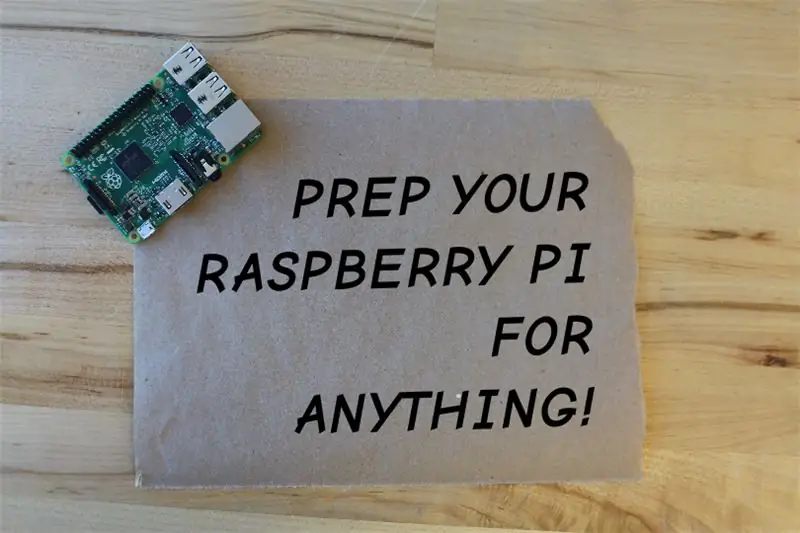 Forbered din Raspberry Pi til noget!