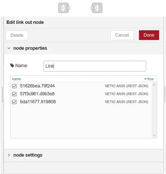 Gauge Node và Link Nodes