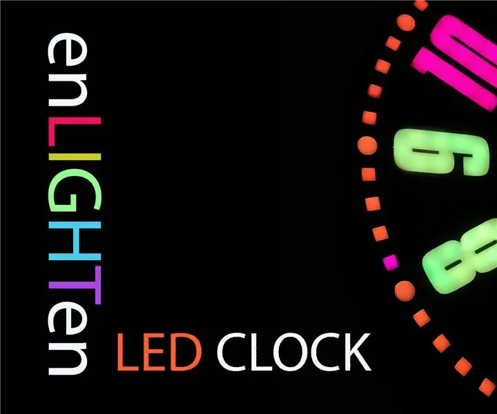 Nakakonektang Web na SMART LED Animation Clock Na May Control Panel na Batay sa Web, Naka-synchronize ng Time Server: 11 Mga Hakbang (na may Mga Larawan)