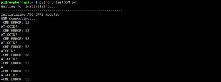 Sådan diagnosticeres mit GSM -modul (Raspberry Pi)