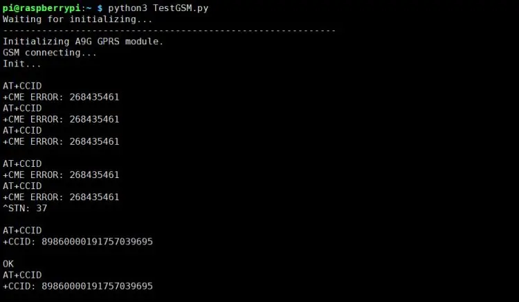 የእኔን GSM ሞዱል (Raspberry Pi) እንዴት እንደሚመረምር