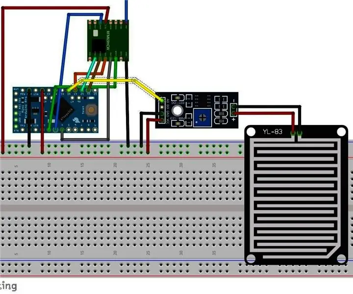 Сензор за дъжд LORA: 6 стъпки