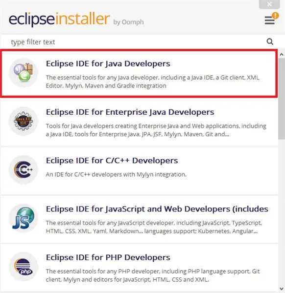 Pag-install ng Eclipse