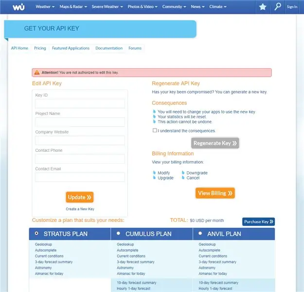 Registrando-se para obter informações sobre astronomia