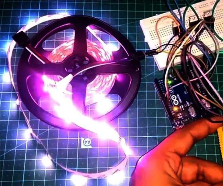 Řízení RGB LED pásku pomocí Arduina: 4 kroky