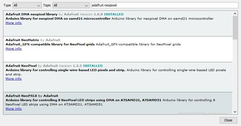 Neopixel-Bibliothek