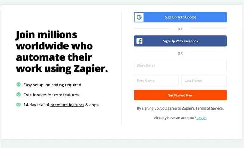 Настройка на Zapier