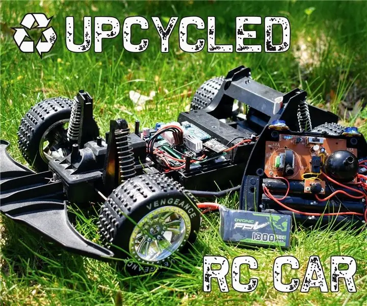 Upcycled RC Car: 23 Steps (Сүрөттөр менен)