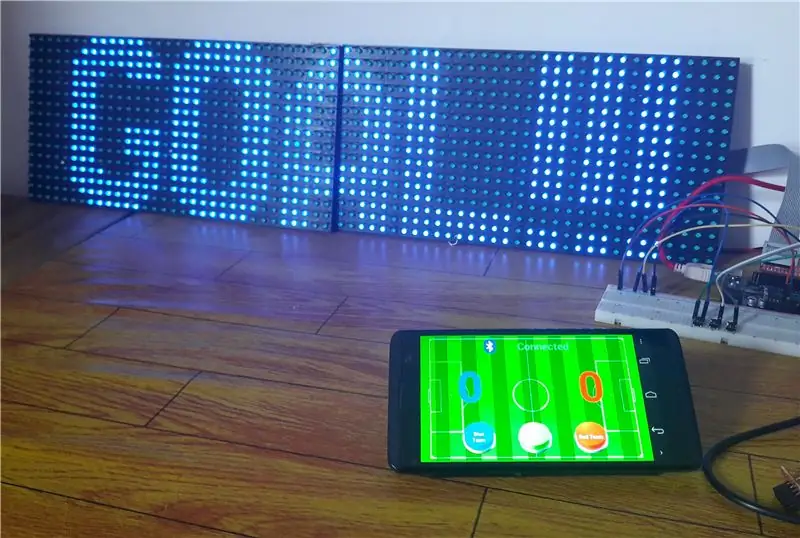 Score Board Project s LED displejem P10 využívajícím DMD