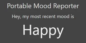 IoT - Portable Mood Reporter