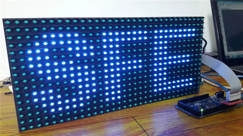 Mostra el text a la pantalla LED P10 mitjançant Arduino