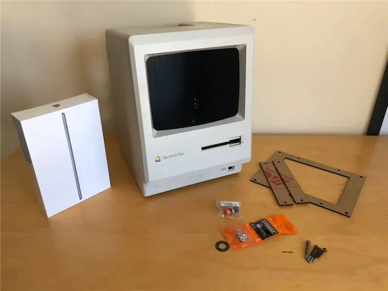 Raakskerm Macintosh | Klassieke Mac met 'n iPad Mini vir die skerm