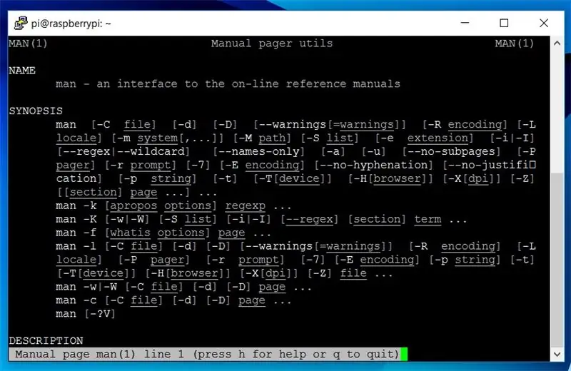 Mendapatkan Bantuan di Terminal #1: Halaman Manual & Info