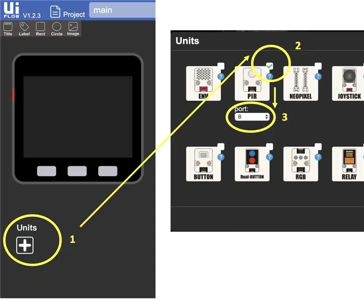 เพิ่ม Motion Sensor ใน M5Flow