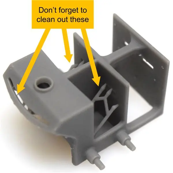 Neteja les estructures de suport en impressions 3D