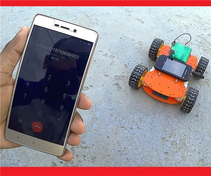 Hvordan lage en mobilstyrt robot - DTMF -basert - Uten mikrokontroller og programmering - Kontroll fra hvor som helst i verden - RoboGeeks: 15 trinn