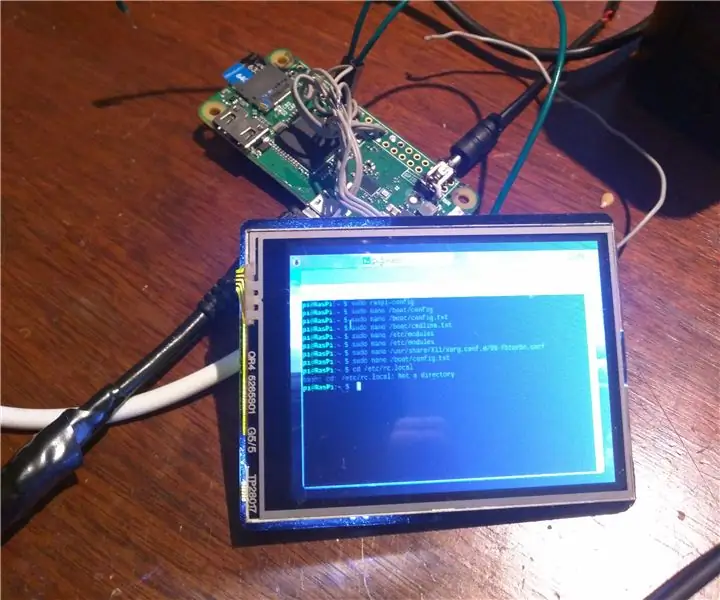 Rasberry Pi Zero W With Arduino TfT (ili9341): 3 trinn