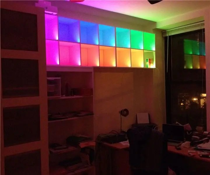 Prateleiras de caixa de mudança de cor com tiras de LED e Arduino: 5 etapas (com imagens)