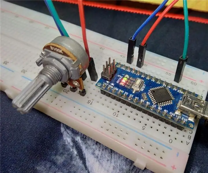 ADC-waarden lezen van potentiometers: 4 stappen: