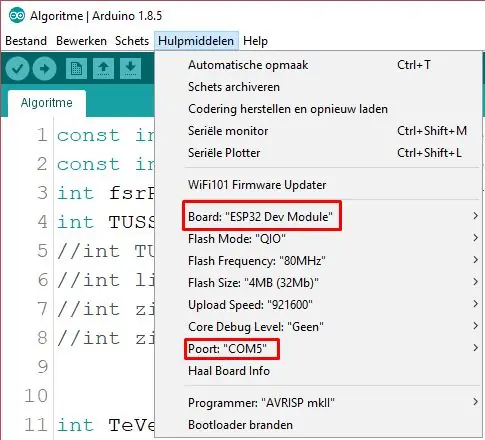 Код Arduino