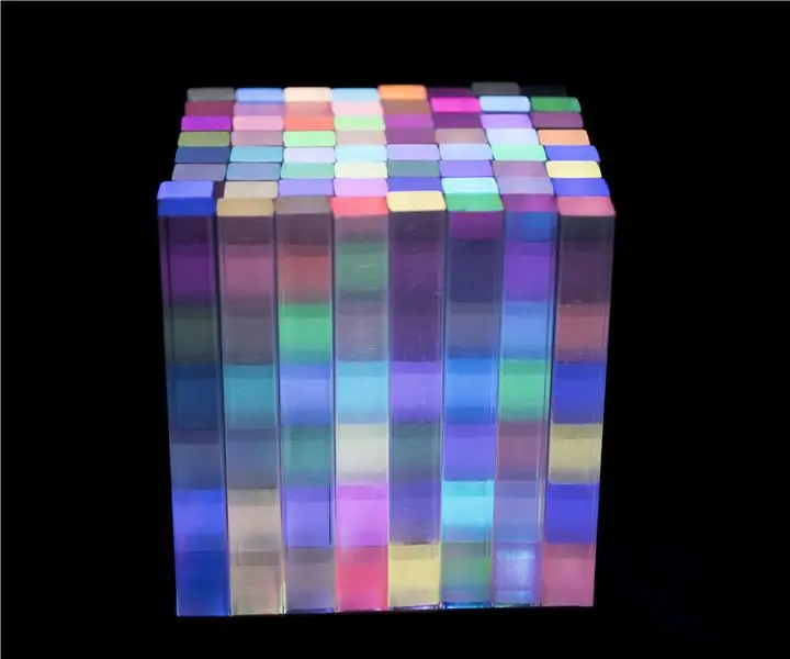 2.5D Edge Lighting Pixel LED Cube: 7 ขั้นตอน (พร้อมรูปภาพ)