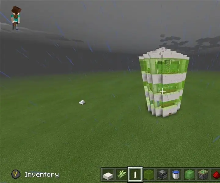 Automatisk Sugar Cane Farm Minecraft: 10 trinn