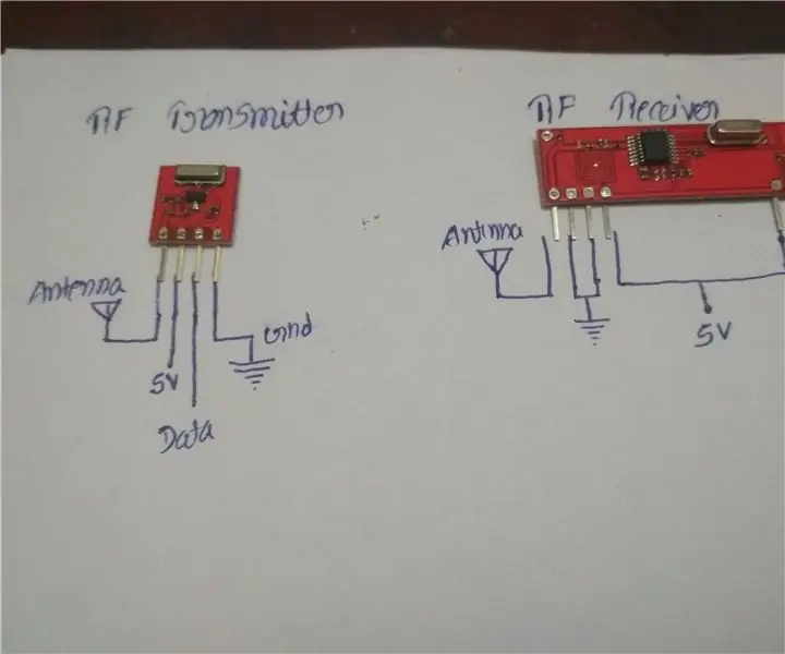 Pripojenie RF vysielača a prijímača k Arduinu: 5 krokov