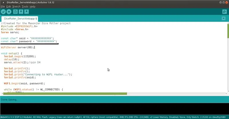 Μεταφόρτωση κωδικού στο ESP8266