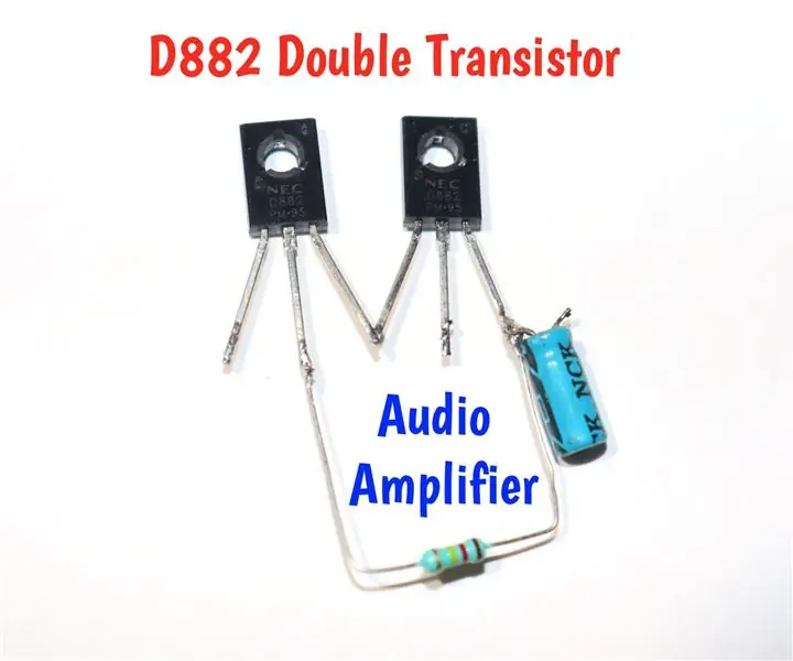 Cara Membuat Transistor Ganda D882 ke Penguat Audio: 9 Langkah