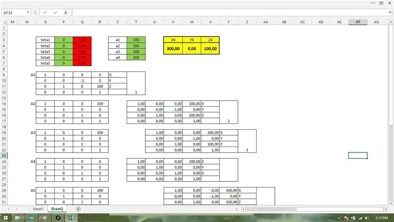 Excel -simulering