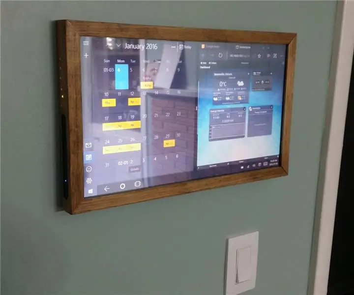 Panel de control del hogar y sincronización familiar montado en la pared con pantalla táctil: 7 pasos (con imágenes)