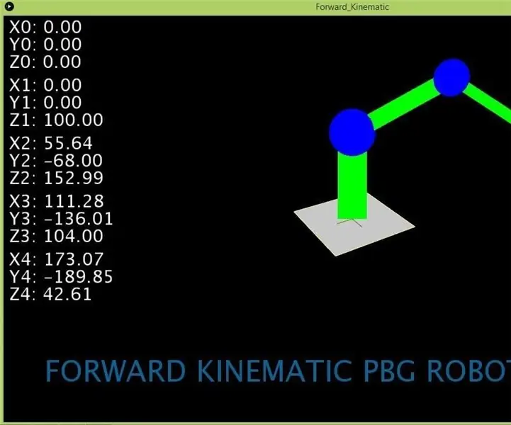 FK (naprej kinematično) z Excelom, Arduinom in obdelavo: 8 korakov