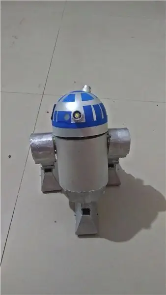 Үн менен башкарылган R2D2 шыктандырылган Droid Blynk жана Ifttt аркылуу