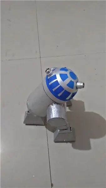 Droid inspirado en R2D2 controlado por voz usando Blynk e Ifttt