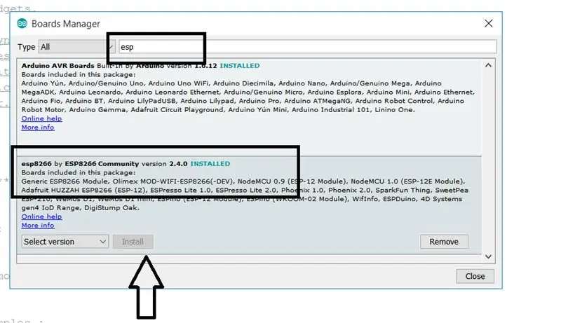 Arduino IDE'ye Kart Eklemek