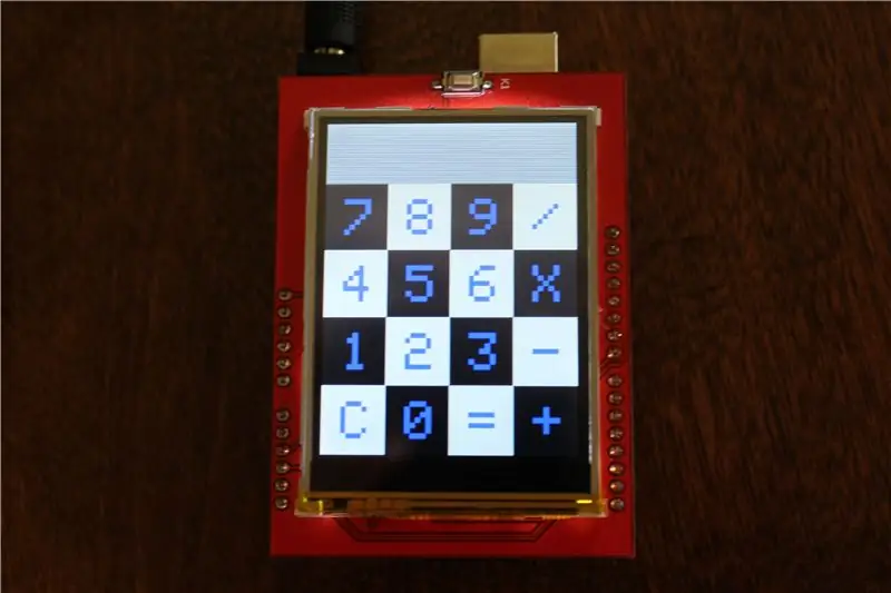 Arduino Touchscreen Calculator