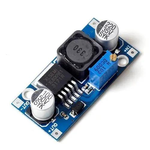 Então, precisamos do Step Up Boost Converter