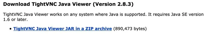 Laai die Tightvnc Java -kliënt af op u Mac