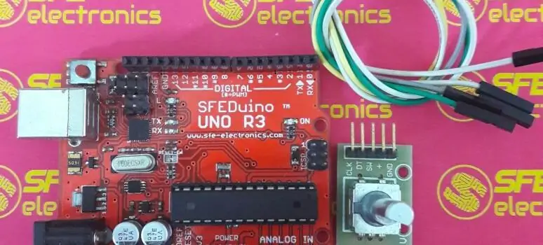 „Rotary Encoder“su „Arduino“pamoka